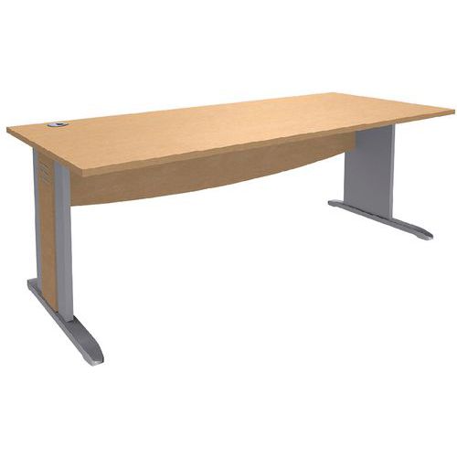 Bureau Classique Pieds Largeur 180 X 80 Cm T.1316