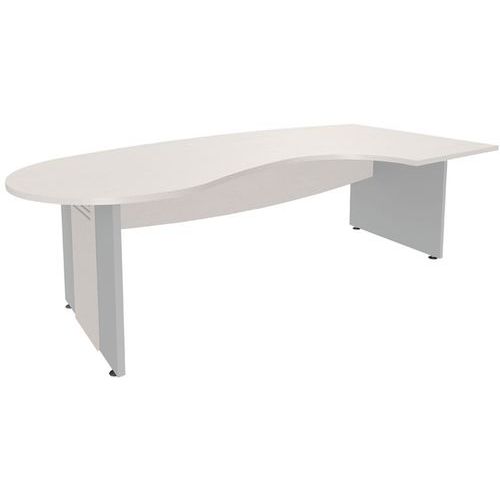 Bureau Convivial Pieds Panneaux Mélamine à Droite T.2318