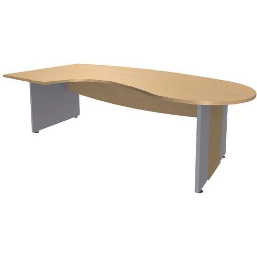 Bureau Convivial Pieds Panneaux Mélamine à Gauche T.1316