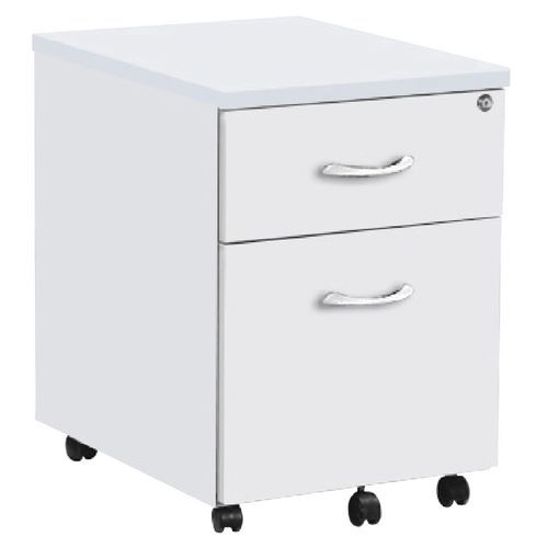 Caisson Mobile 2 Tiroirs Quatuor Blanc