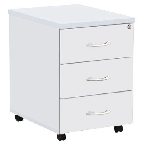 Caisson Mobile 3 Tiroirs Quatuor Blanc