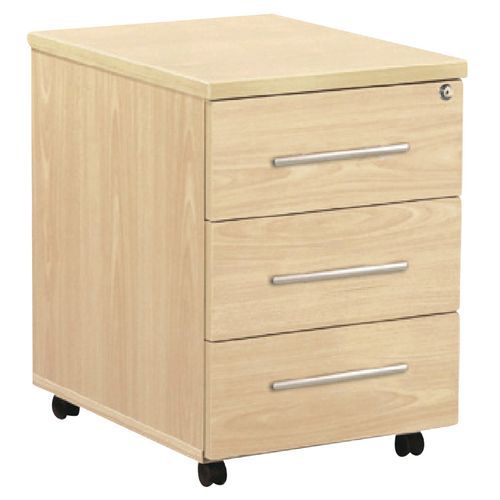 Caisson Mobile Phylos Et Plumier 3 Tiroirs 56 Cm Chêne Clair