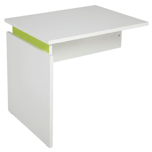 Retour Suspendu Linéo 80x60 1 Pied Pann. Blc Entretoise Anis