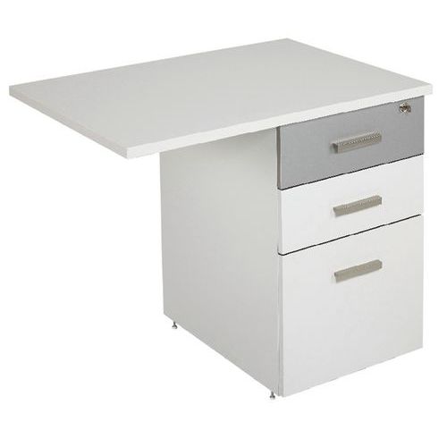 Retour Suspendu Linéo 80x60 Caiss.3tir. Blc 1 Façade Alu