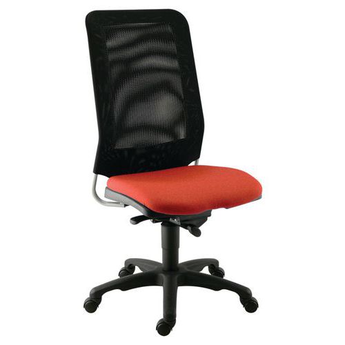 Chaise Diaz Contact Synchrone Pièt. Noir Assise 1126 Corail