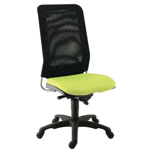 Chaise Diaz Contact Synchrone Pièt. Noir Assise 188 Pistache