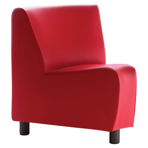 Chauffeuse D'angle 45 Izari Tissu Pvc Groseille