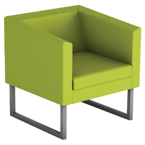 Fauteuil Punto Tissu Pvc Anis