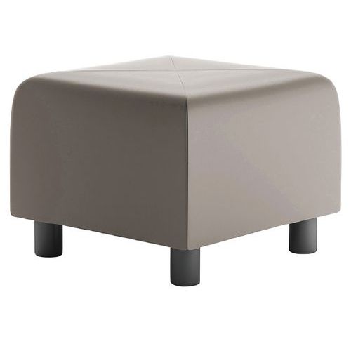 Pouf Izari Tissu Pvc Gris