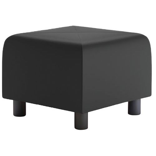 Pouf Izari Tissu Pvc Noir