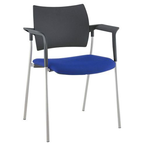Tendance Piètement Alu Dossier Polypropylène Fauteuil T.0419