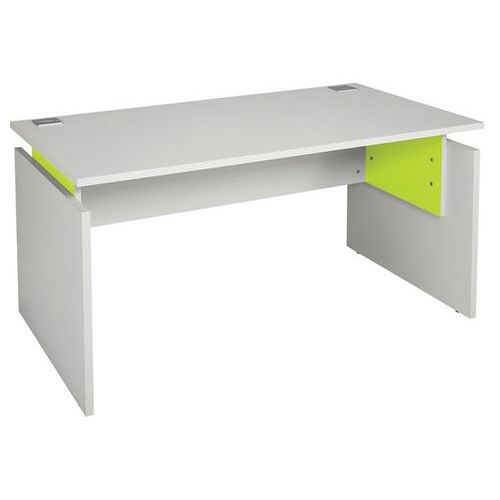 Bur.d. Linéo 120x80cm Plt Blc Pièt. Pan. Blc Entretoise Anis