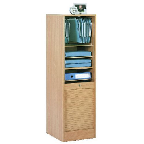 Classeur à Rideaux Simple 140 Hêtre