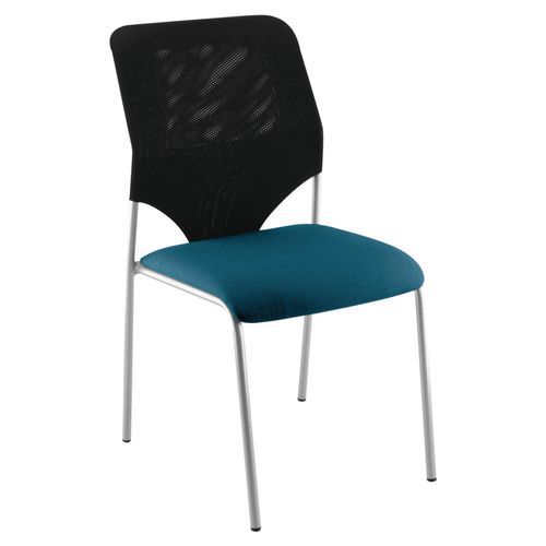 Chaise Visiteur Diaz Doss. Résille Pièt. Alu Ass. 0646 Vert