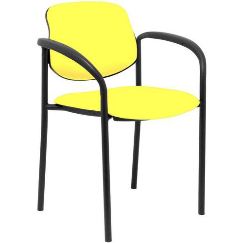 Chaise Villalgordo Similicuir Accoudoirs - Jaune