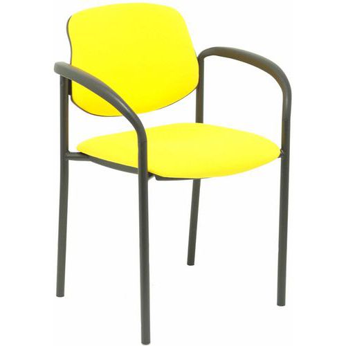 Chaise Villalgordo Avec Accoudoirs Fixes - Jaune