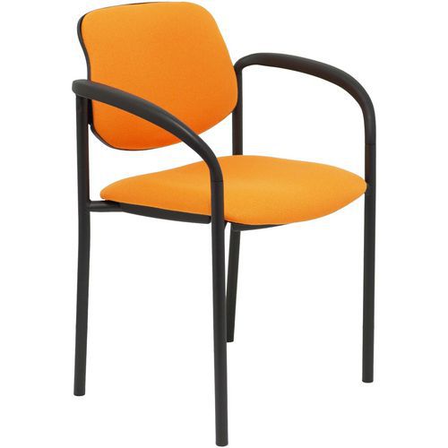 Chaise Villalgordo Avec Accoudoirs Fixes - Orange