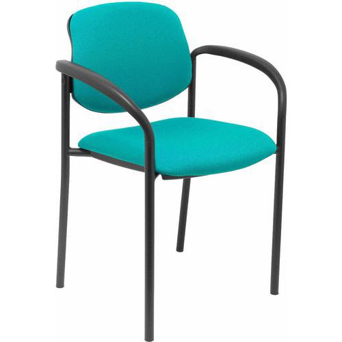 Chaise Villalgordo Avec Accoudoirs Fixes - Turquoise