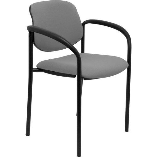 Chaise Villalgordo Avec Accoudoirs Fixes - Gris Clair