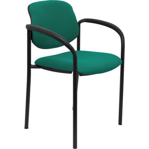 Chaise Villalgordo Avec Accoudoirs Fixes - Vert Ã‰meraude