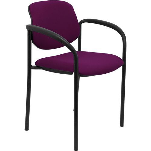 Chaise Villalgordo Avec Accoudoirs Fixes - Violet
