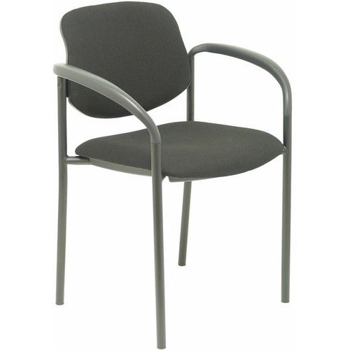 Chaise Villalgordo Avec Accoudoirs Fixes - Noir