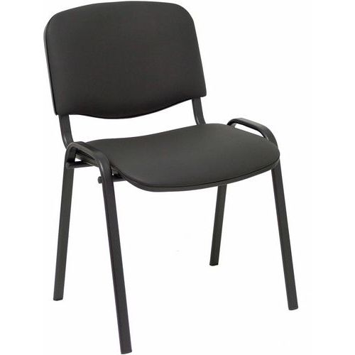 Chaise De Réunion Alcaraz En Similicuir - Noir - Lot De 4