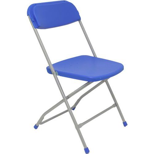 Chaise De Réunion Viveros Pvc - Bleu Lot De 5 Pce