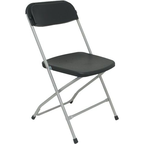 Chaise De Réunion Viveros Pvc - Noir Lot De 5 Pce