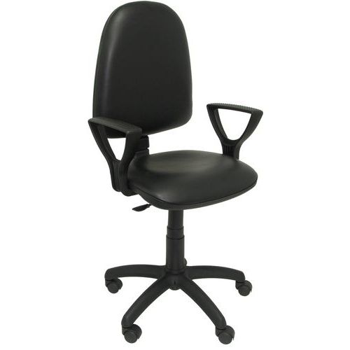 Chaise Ayna Similicuir Bras Fixe - Noir