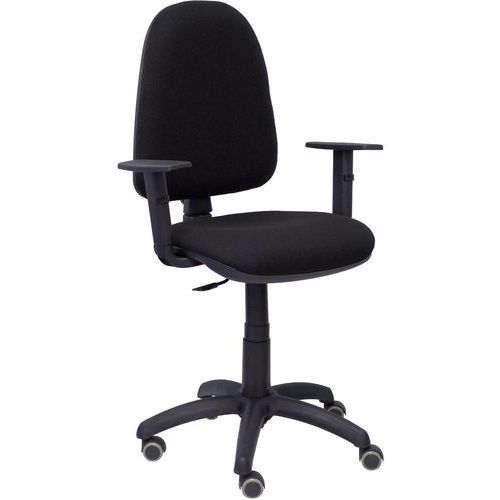 Chaise Ayna Bras Réglable - Roue Parquet - Noir