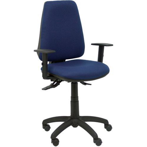 Chaise Elche S Bras Réglable - Roue Nylon - Bleu Marine