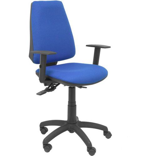 Chaise Elche S Bras Réglable - Roue Nylon - Bleu