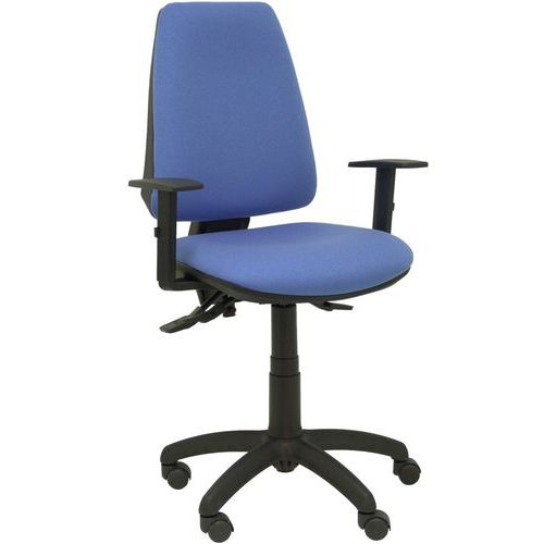 Chaise Elche S Bras Réglable - Roue Nylon - Bleu Clair
