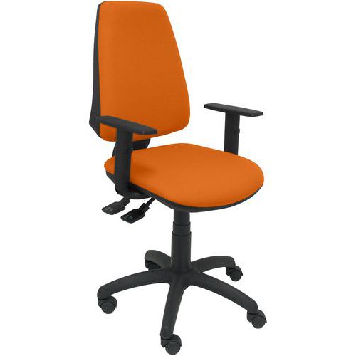 Chaise Elche S Bras Réglable - Roue Nylon - Orange