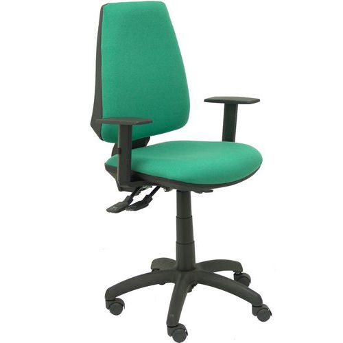 Chaise Elche S Bras Réglable - Roue Nylon - Vert Ã‰meraude