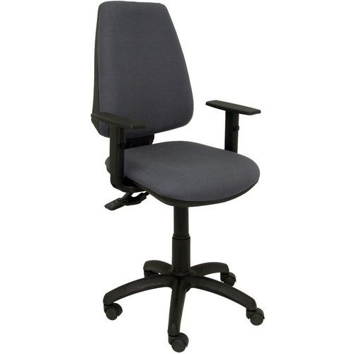 Chaise Elche S Bras Réglable - Roue Nylon - Gris Foncé