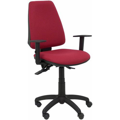 Chaise Elche S Bras Réglable - Roue Nylon - Bordeaux