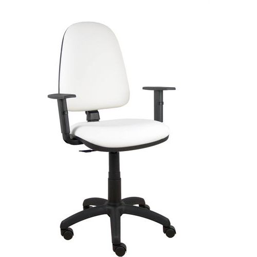 Chaise Ayna Similicuir Bras Réglable - Blanc