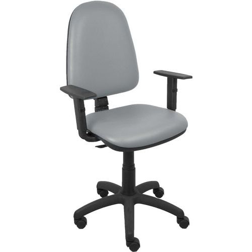 Chaise Ayna Similicuir Bras Réglable - Gris