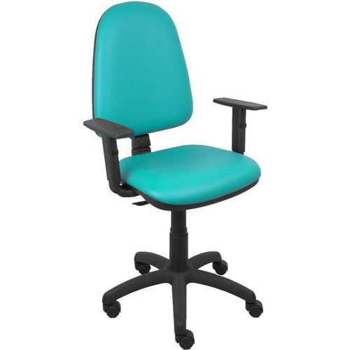 Chaise Ayna Similicuir Bras Réglable - Turquoise