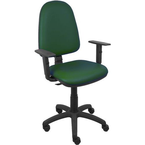 Chaise Ayna Similicuir Bras Réglable - Vert Bouteille