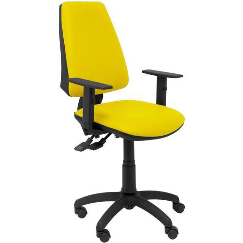 Chaise Elche S Bras Réglable Similicuir - Jaune