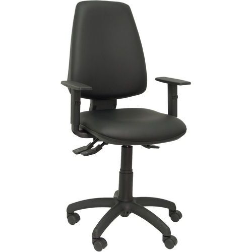 Chaise Elche S Bras Réglable Similicuir - Noir