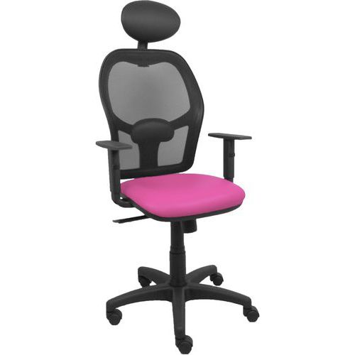 Chaise De Bureau Alocen Similicuir B10 - Rose Fluo