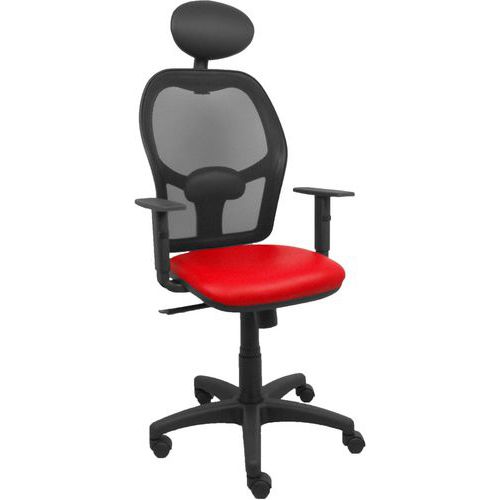 Chaise De Bureau Alocen Similicuir B10 - Rouge