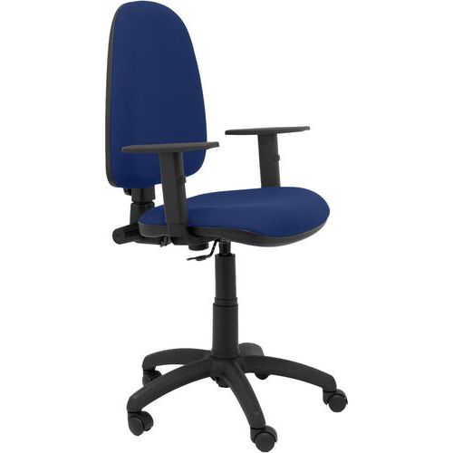 Chaise Ayna Bras Réglable - Roue Nylon - Bleu Marine