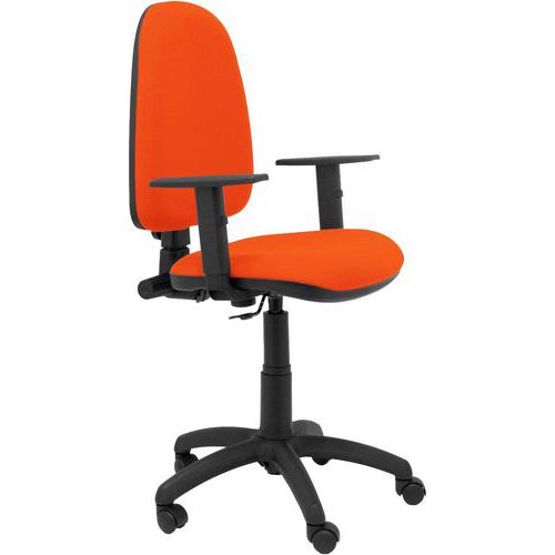Chaise Ayna Bras Réglable - Roue Nylon - Orange Foncé
