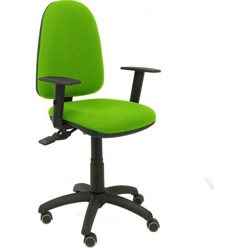 Chaise Synchrone Ayna S Bras Réglable Roue Parquet Pistache