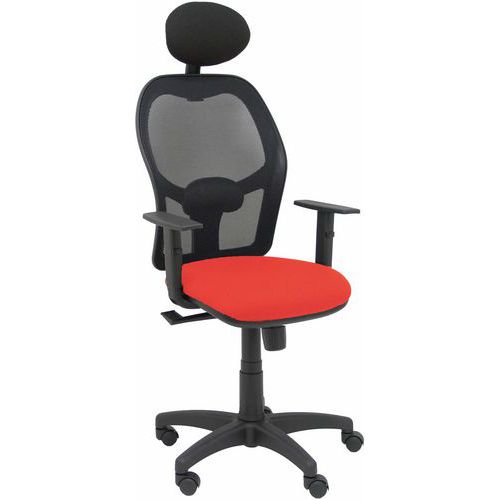 Chaise Alocen Tête Et Accoudoirs Réglables - Orange Foncé